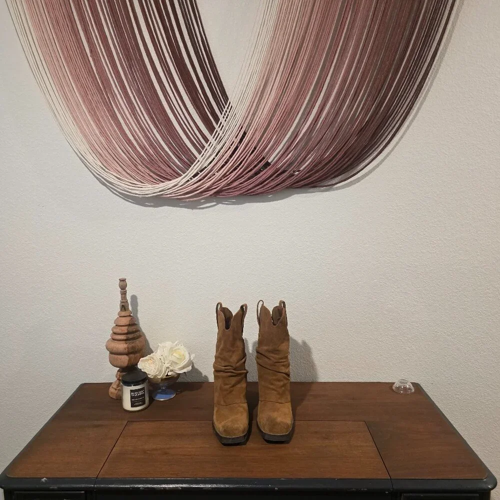 Steve Madden Cognac Pia Ankle Boots Sz 8.5 - Picture 4 of 9